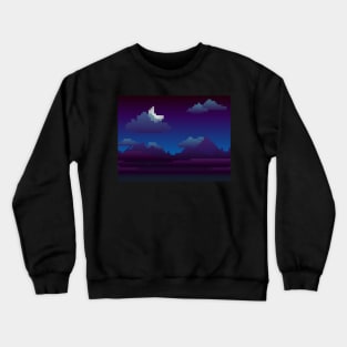 Moonlit Mountains Crewneck Sweatshirt